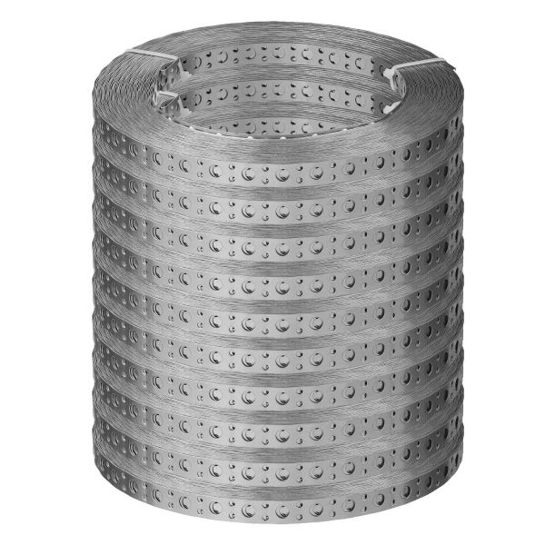 Lochband 10 Stück Stahl verzinkt 25 mm x 0,5 mm Montageband 10 m