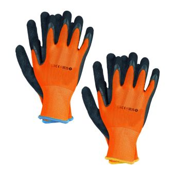Handschuhe mit Mikroschaum Latex beschichtet 12-240 Paar Gr. 9-10