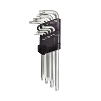 Schlüsselsatz TORX 9-teilig T10-T50 Schraubendreher