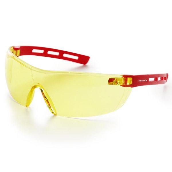 Schutzbrille gelb aus Polycarbonat kratzfest