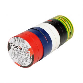 PVC Elektro Isolierband Mix 10 Stück 12 mm x 10 m